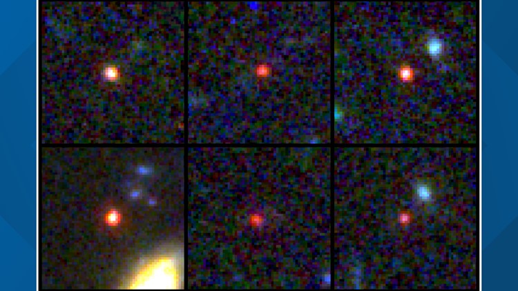 Space telescope uncovers massive galaxies near cosmic dawn