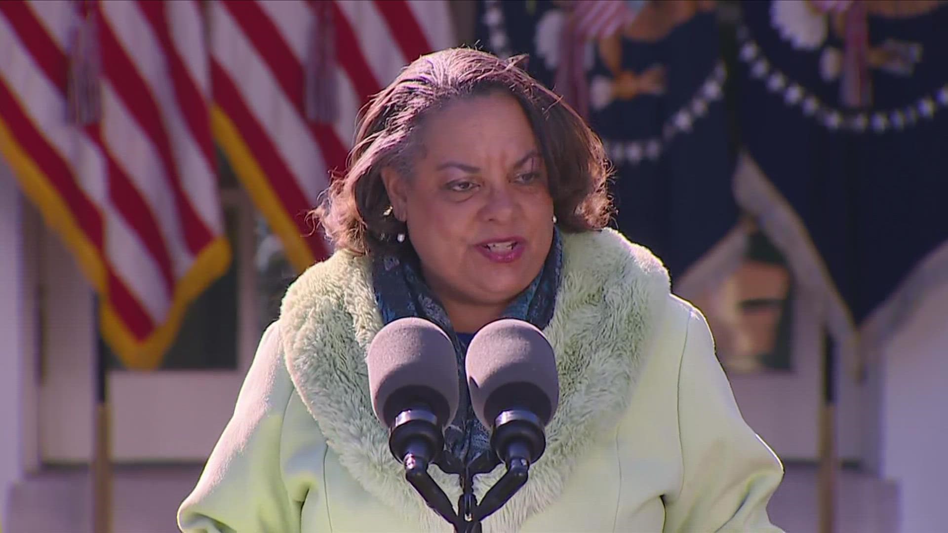 Michelle Duster spoke after Biden signed an anti-lynching bill named after Emmett Till,  the Black teenager whose brutal 1955 killing became a pivotal moment.