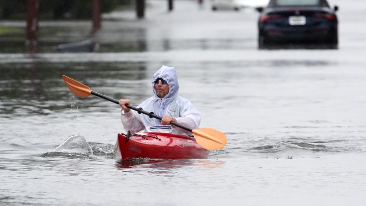 Powerful nor'easter causes coastal flooding and knocks out power to parts of the northeast US