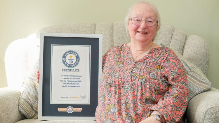 Gaming grandmother from Scotland sets world record as oldest female 'Fortnite' streamer