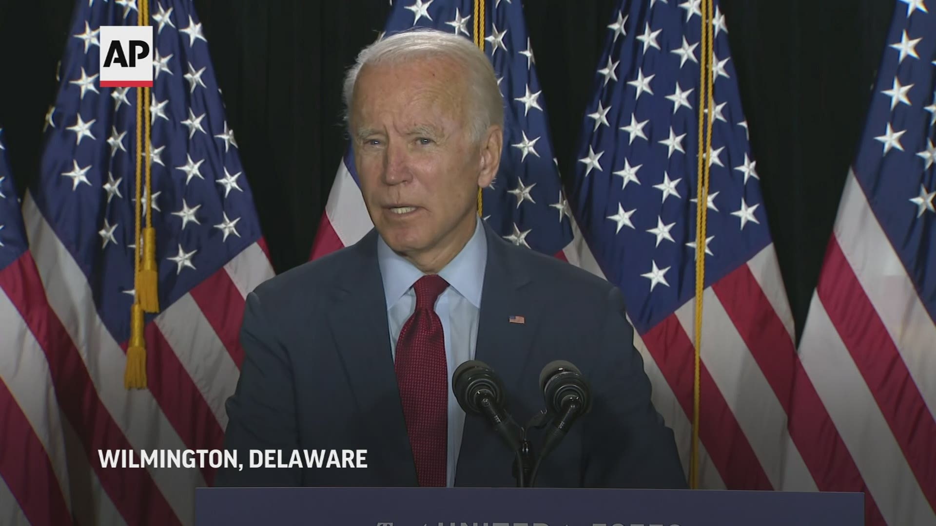 Democratic presidential nominee Joe Biden called on all governors to mandate mask use, citing health experts who say it could save 40,000 lives.