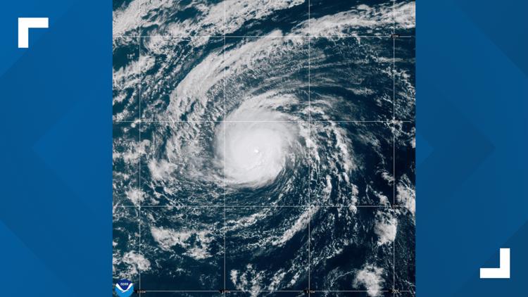 Nolo becomes a Category 3 Hurricane in the remote Pacific Ocean