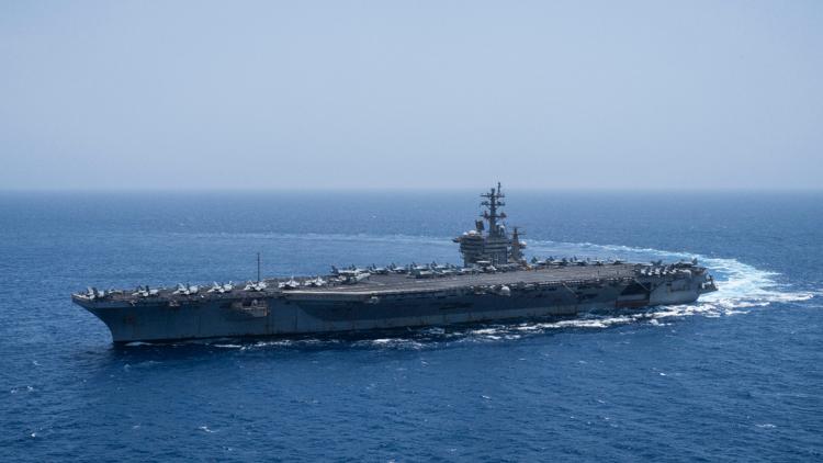 2 US Navy aviators eject while landing plane on aircraft carrier off Virginia; 4 sailors injured