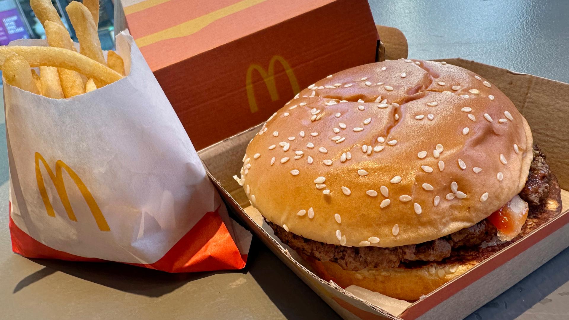 No source of the E. coli outbreak has been identified, but officials are focused on slivered onions used on the chain's Quarter Pounder burger.