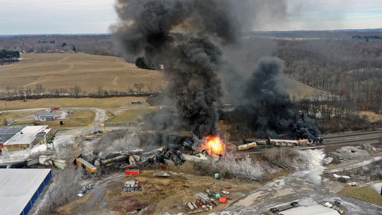 Buttigieg urges safety changes after fiery Ohio derailment