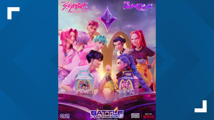 McDonald's releasing two 'KPop Demon Hunters' meals, asking fans to pick a side