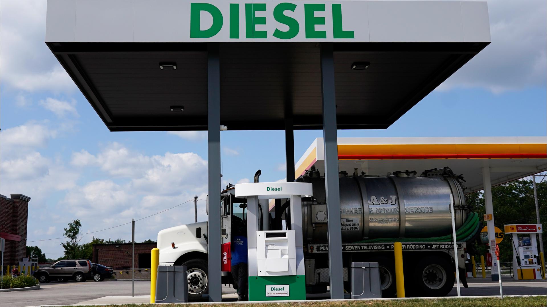 National average price of diesel hits $6 a gallon for first time, GasBuddy says