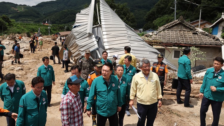 South Korea searches for missing people as death toll from downpours reaches 41