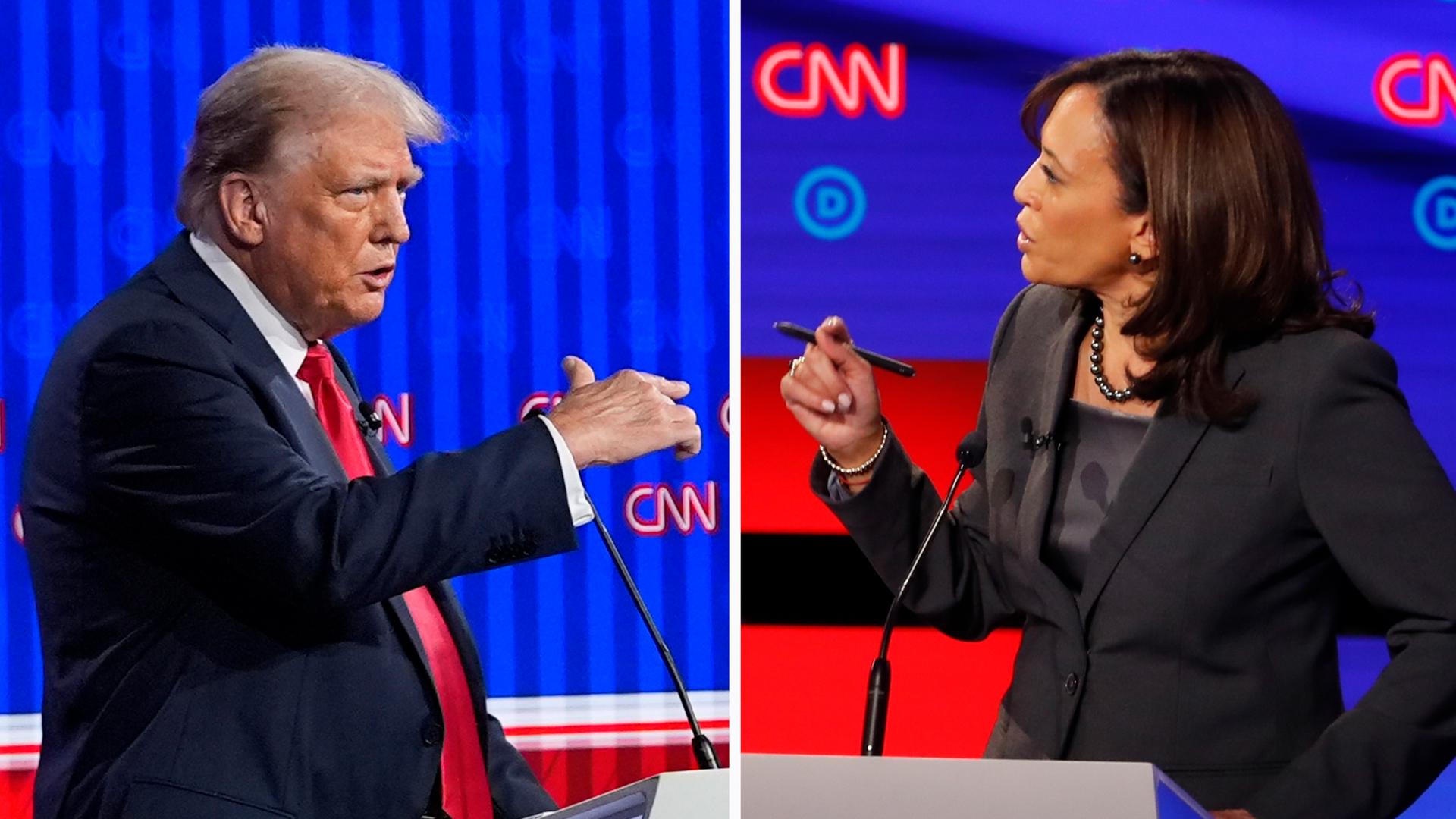 Vice President Kamala Harris is focusing on swing states, while former President Donald Trump visits the hurricane-ravaged North Carolina.