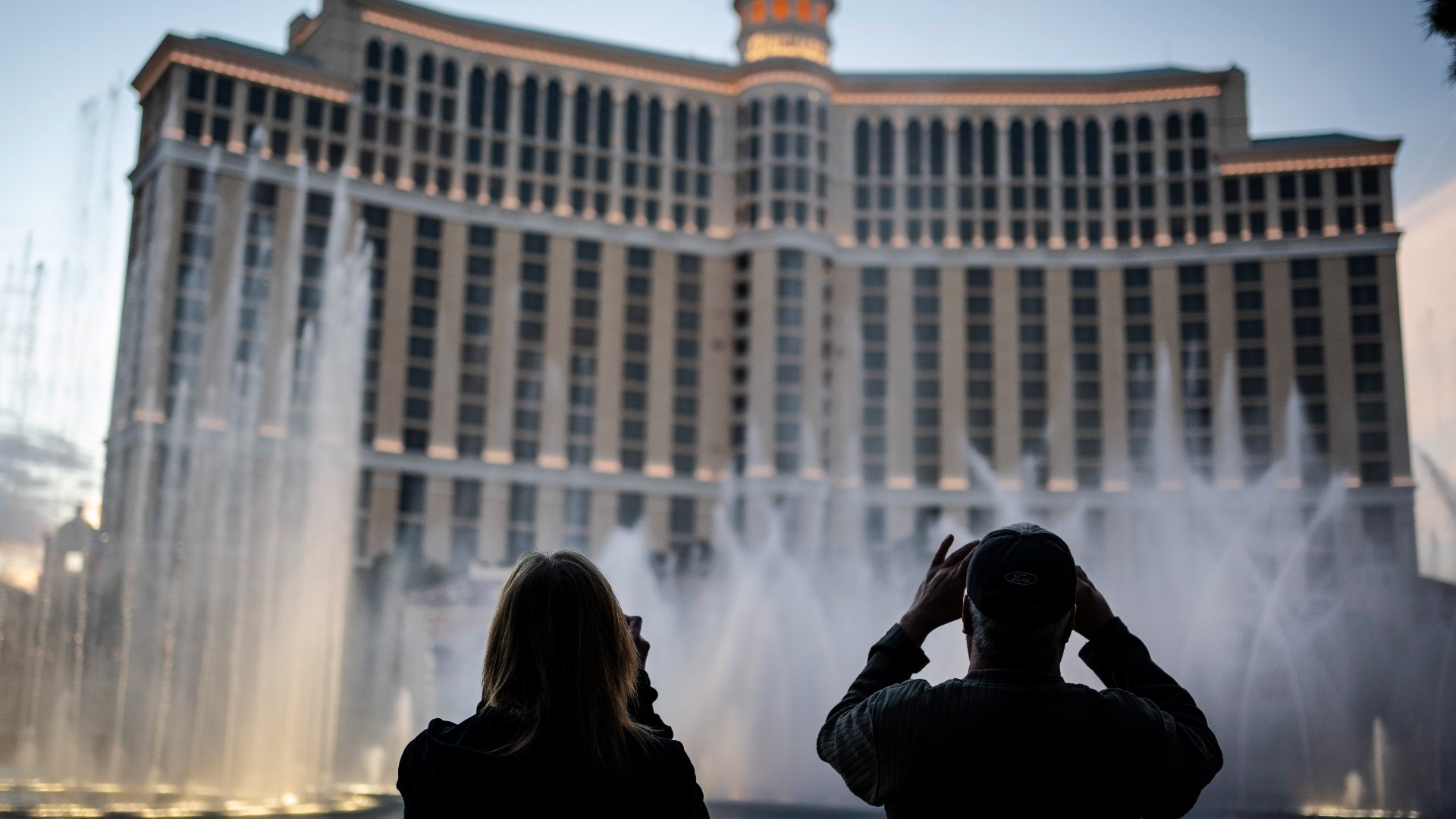 The shooting happened near the famous fountain outside of the Bellagio Resort & Casino.