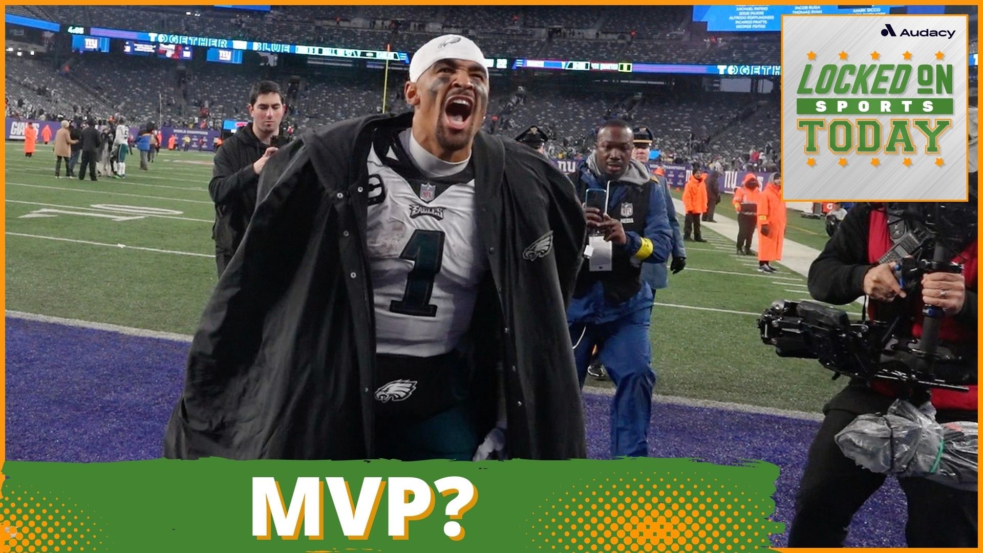 Discussing the day's top sports stories from where Jalen Hurts stands in the MVP race to Lions upset Vikings and Lakers finish road trip on a positive.