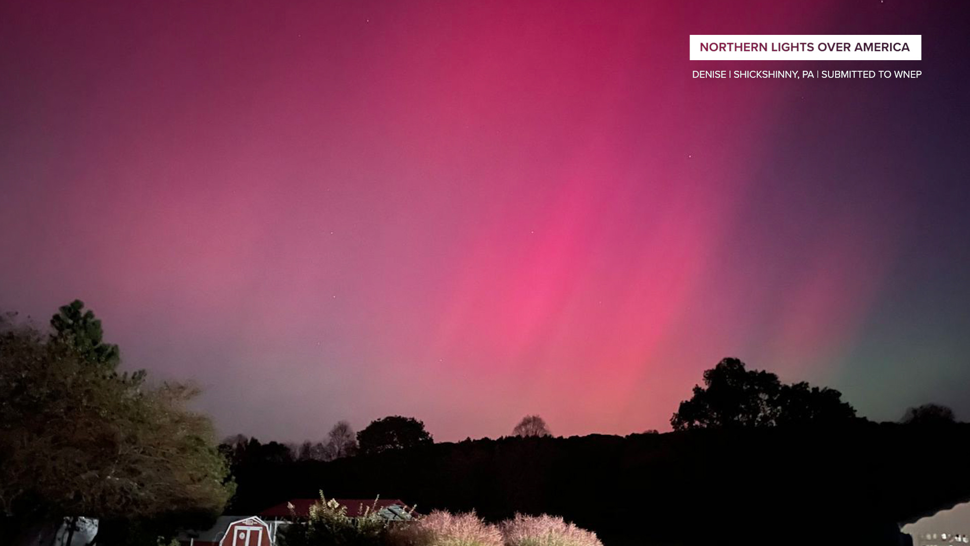 Northern Lights Over America