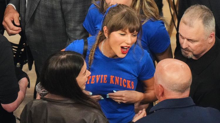 Taylor Swift attends Spurs-Knicks NBA Finals Game 4 at Madison Square Garden