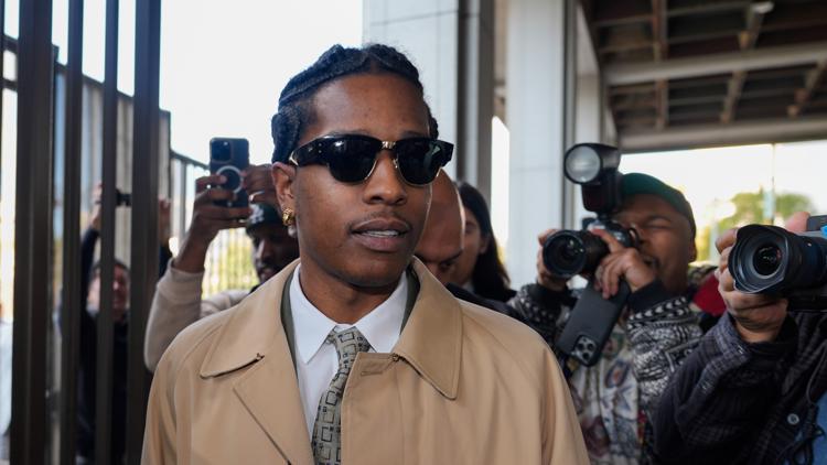 Rihanna makes rare court appearance at the LA trial of her partner, rapper A$AP Rocky