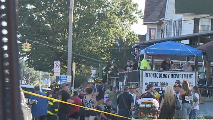 1 dead, 17 hurt in crash at Pennsylvania bar during fundraiser for fire victims