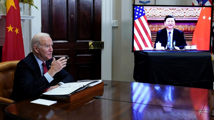 Biden and Xi meet virtually as US-China chasm widens