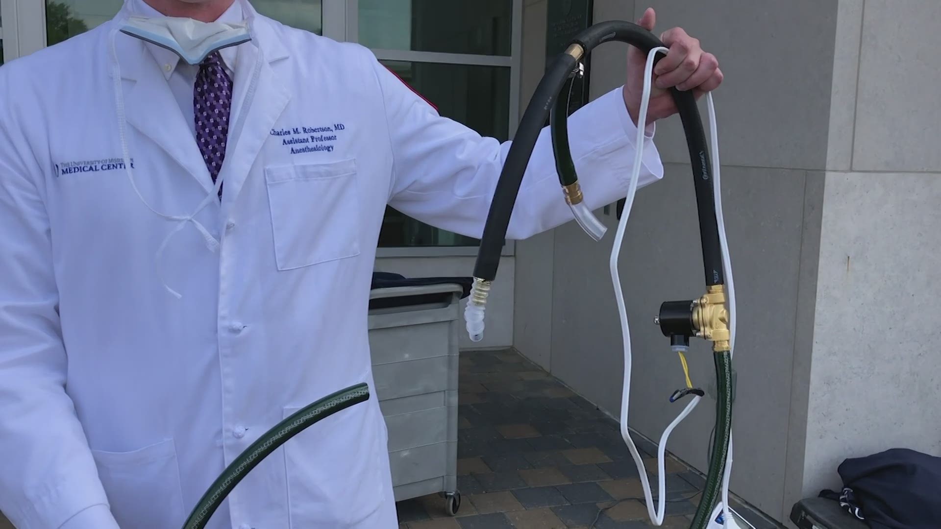 An anesthesiology professor says he's designed a "last resort" ventilator he hopes can alleviate a supply shortage during the COVID-19 pandemic.