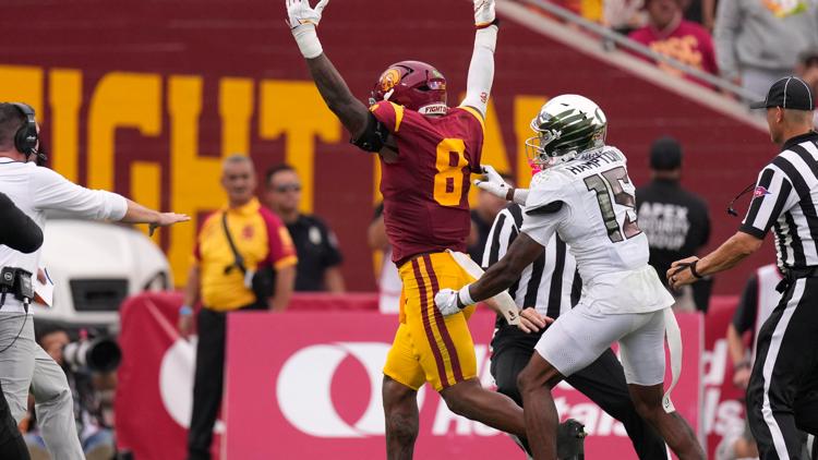 USC suspends LB Desman Stephens for 1 game for his dangerous hit on Oregon QB Dante Moore