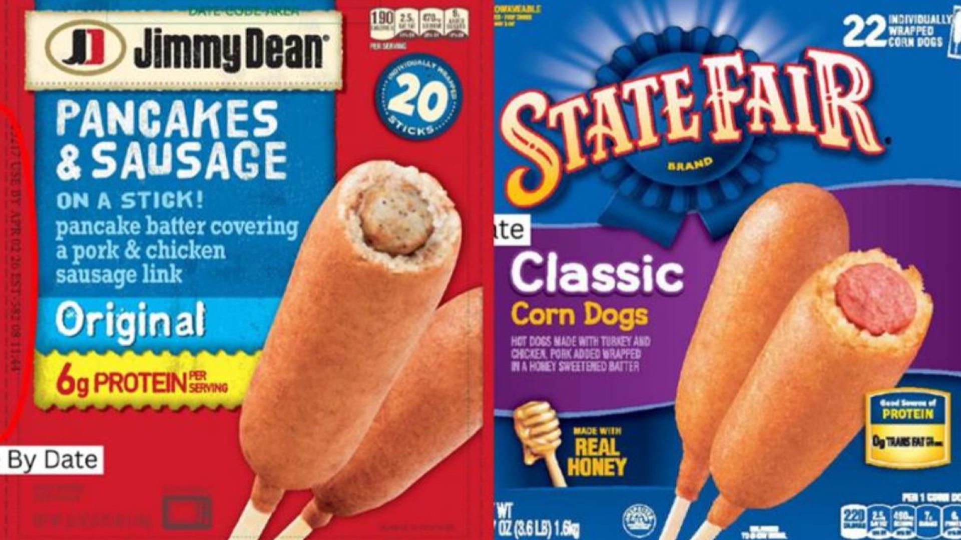 Nearly 60 million pounds of corn dogs recalled over wood pieces in(01)