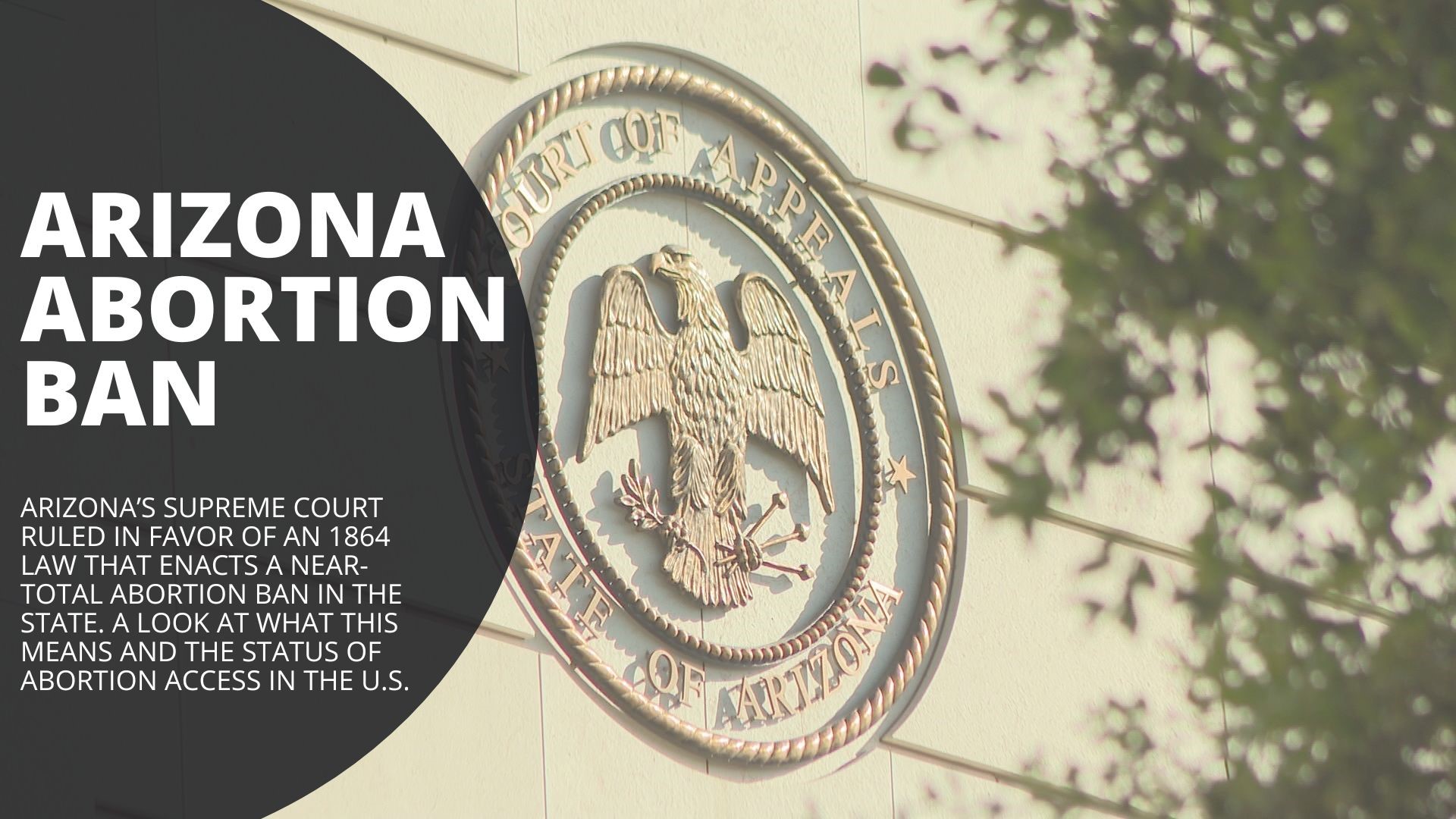 Arizona’s Supreme Court ruled in favor of an 1864 law that enacts a near-total abortion ban. A look at what this means and the status of abortion access.