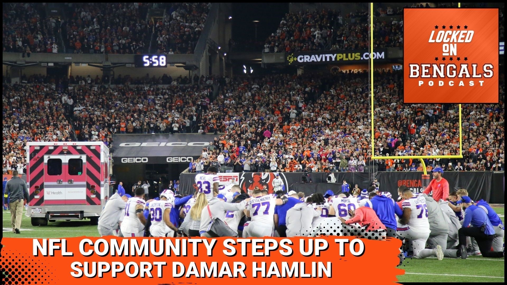 An outpouring of support for Buffalo Bills safety, Damar Hamlin, continued on Tuesday from the Cincinnati Bengals, teams and players around the NFL, media, and fans.