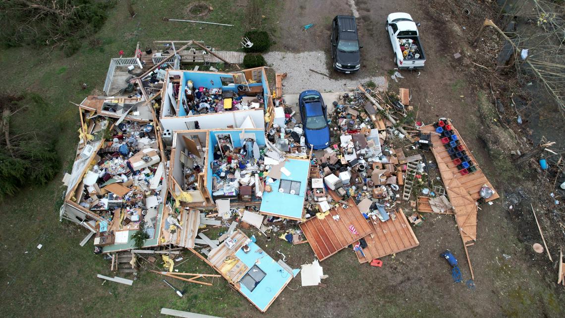 Tornadoes, wildfires and blinding dust sweep across US as massive storm leaves at least 33 dead