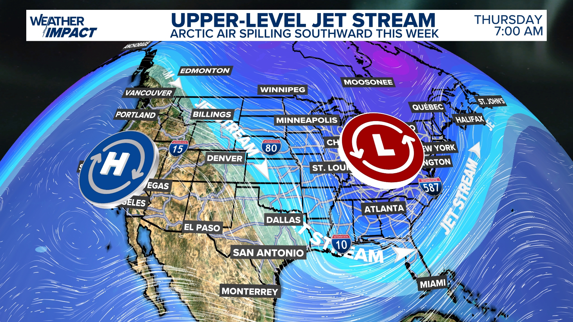 Surge of arctic air and snow moving through Eastern U.S. this week ...