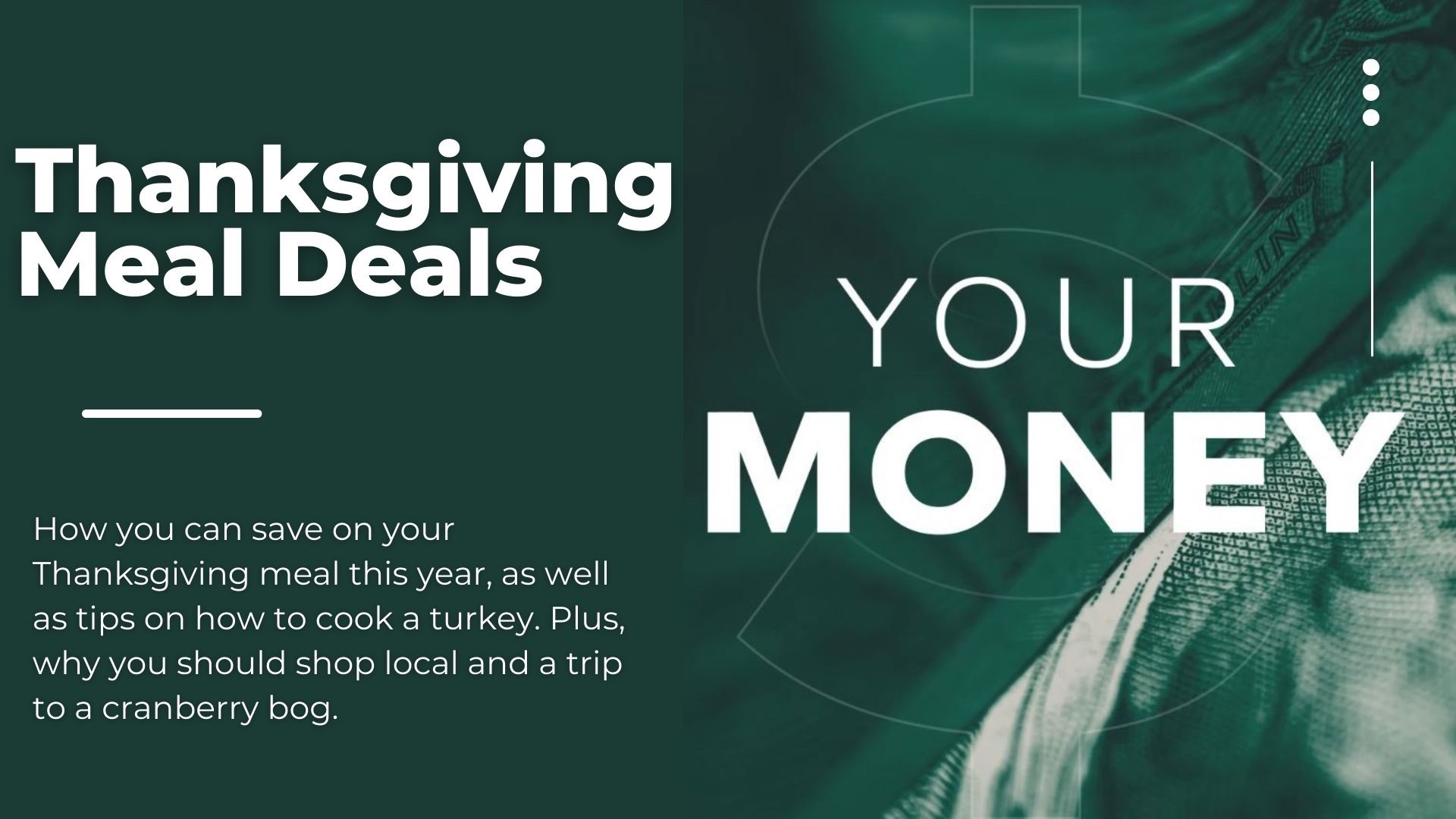 Your Money Thanksgiving meal deals