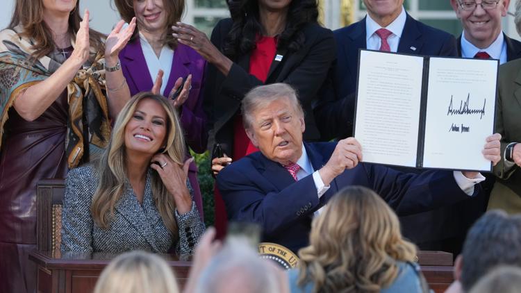 Trump signs order backed by the first lady aimed at boosting women's health research