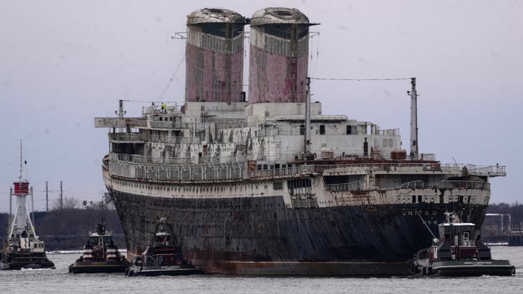 The SS United States is scheduled for sinking to become the world's largest artificial reef