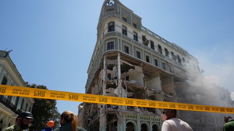 Strong explosion damages hotel in Cuban capital, 8 deaths reported Strong explosion damages hotel in Cuban capital, 8 deaths reported
