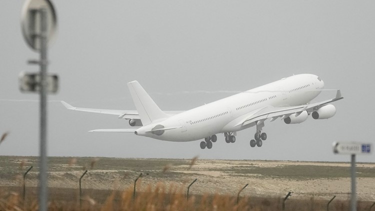 A plane stuck for days in France for a human trafficking investigation leaves for India