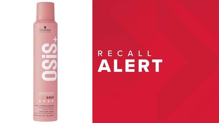 Schwarzkopf hair product recalled due to potential leak, explosion risk