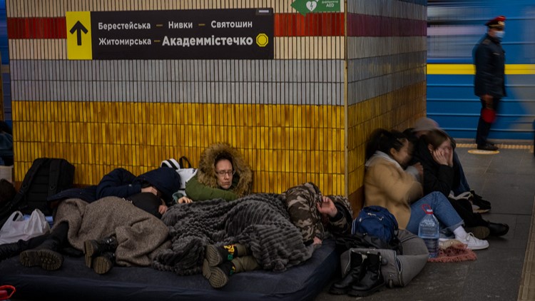 Waiting, fearing, singing: A night sheltering in Ukraine