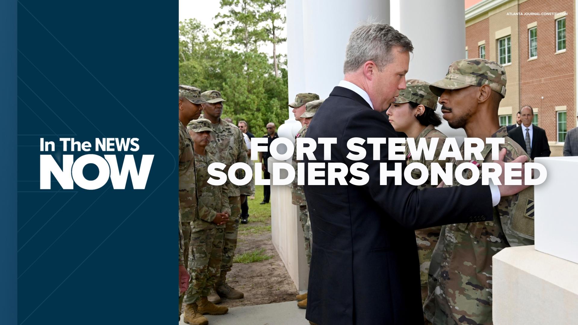 Six soldiers are being praised for stopping a gunman accused of shooting five people at Fort Stewart, as investigators search for answers and a possible motive.