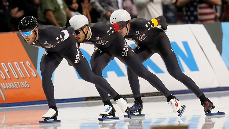 US sets world speedskating record in Olympics tune-up US sets world speedskating record in Olympics tune-up