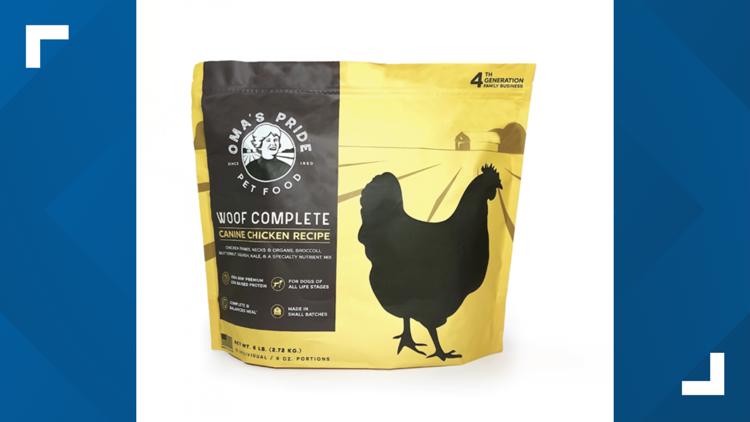 Dog food recalled due to salmonella contamination; 3 illnesses reported