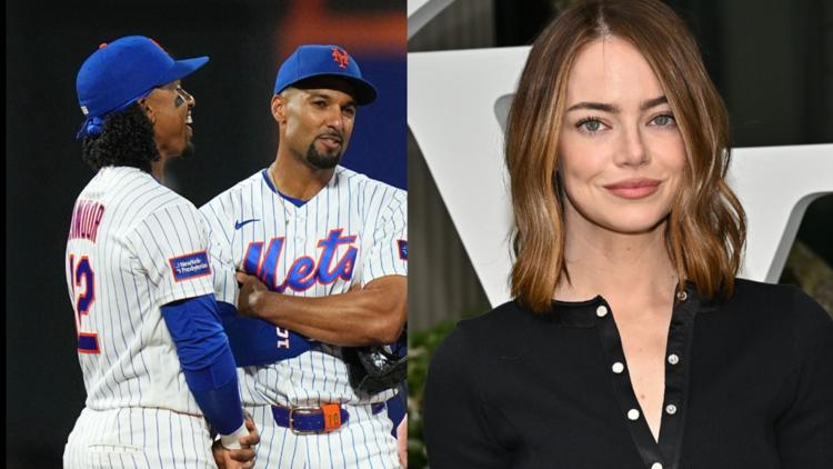 Emma Stone shoots movie at Mets game, impacting MLB team's jersey choice