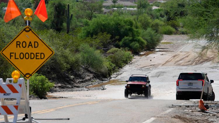 Remnants of Hurricane Polo continue to batter the US Southwest with flash floods