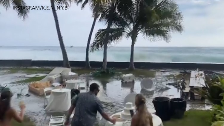 Wedding crashers: Massive wave makes for destructive uninvited guest