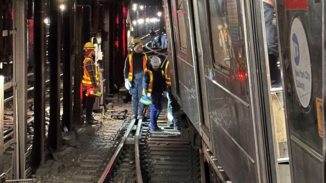 New York City subway train derails, collides with another train | wnep.com