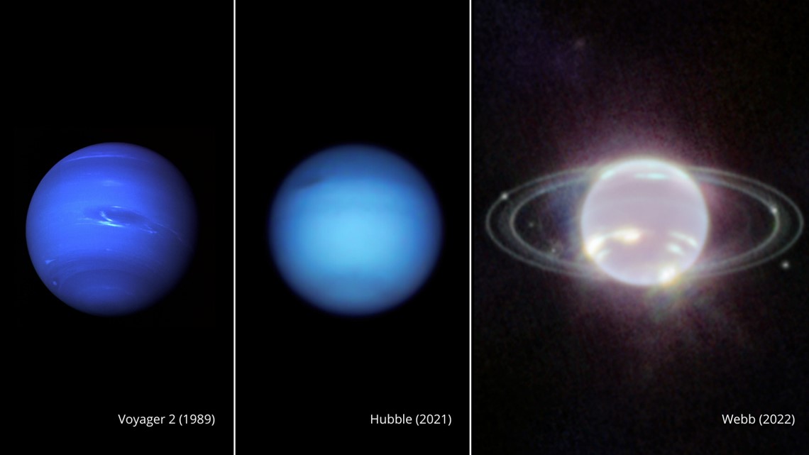 Neptune's Rings Make Rare Appearance in Surreal Images Captured by Webb -  The Debrief