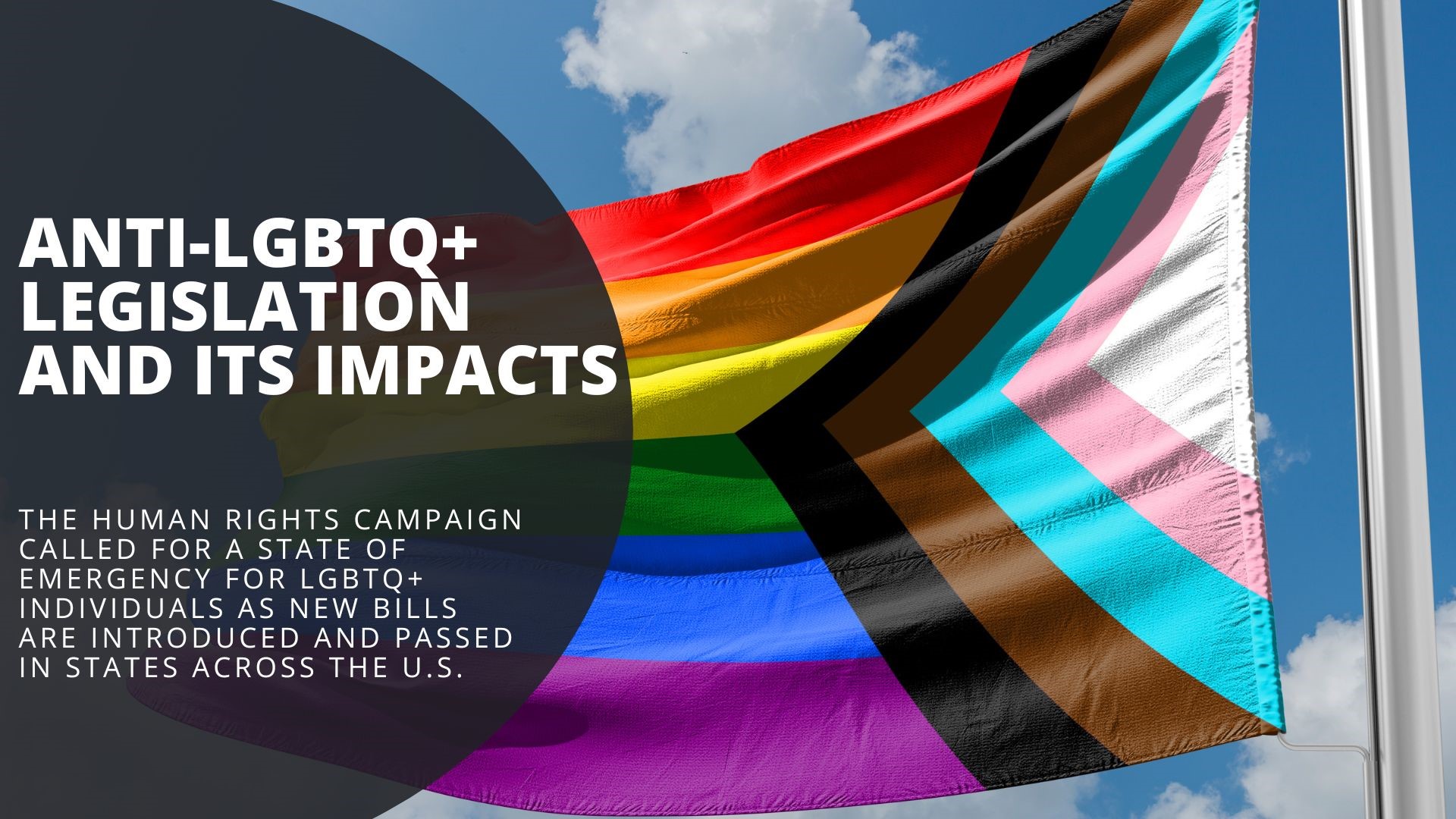 The Human Rights Campaign called for a state of emergency for LGBTQ+ individuals as new bills are introduced and passed in states across the U.S., limiting rights.