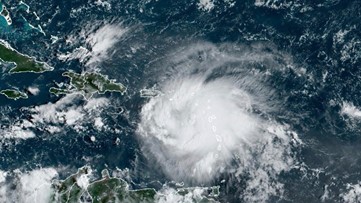 Eye of Hurricane Fiona nears battered Puerto Rico
