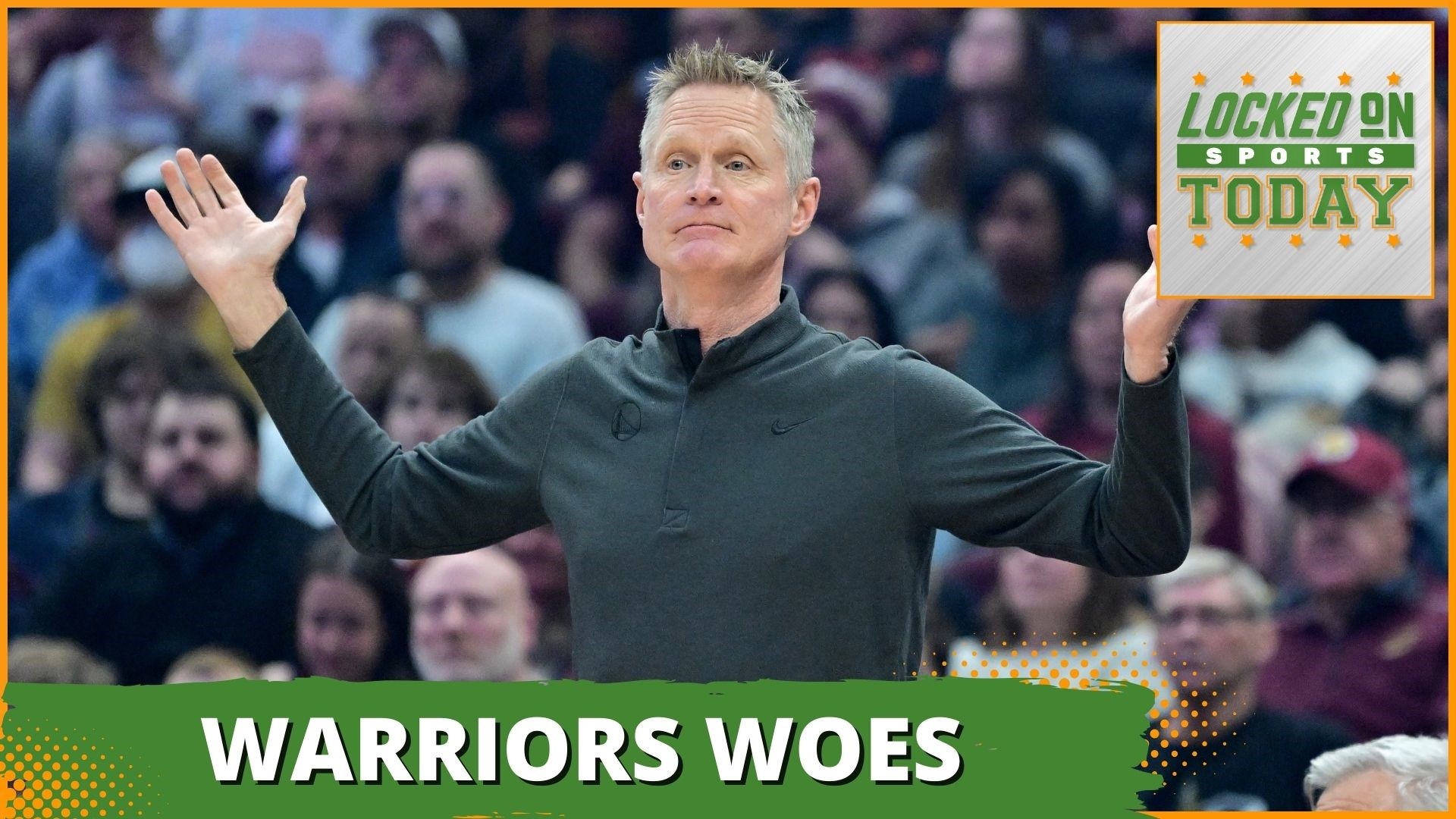 Discussing the day's top sports stories from a tough time for the Golden State Warriors to the Bucks needing to get past the Celtics and a mock NFL draft.