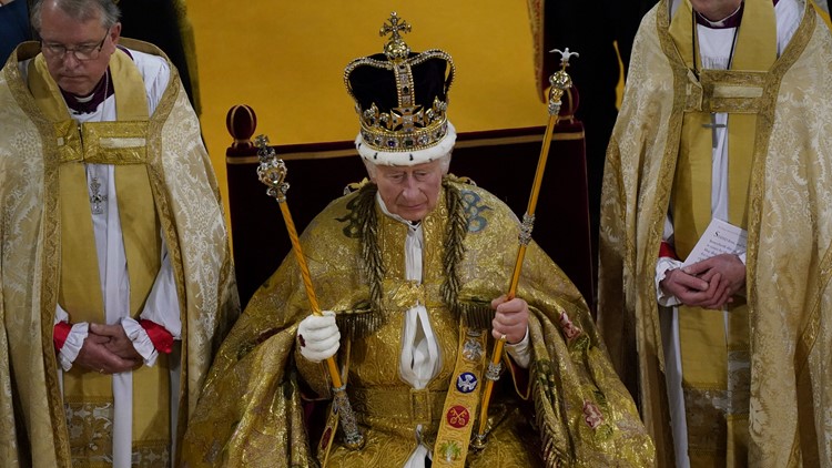 King Charles III wears iconic St. Edward's Crown for first, last time
