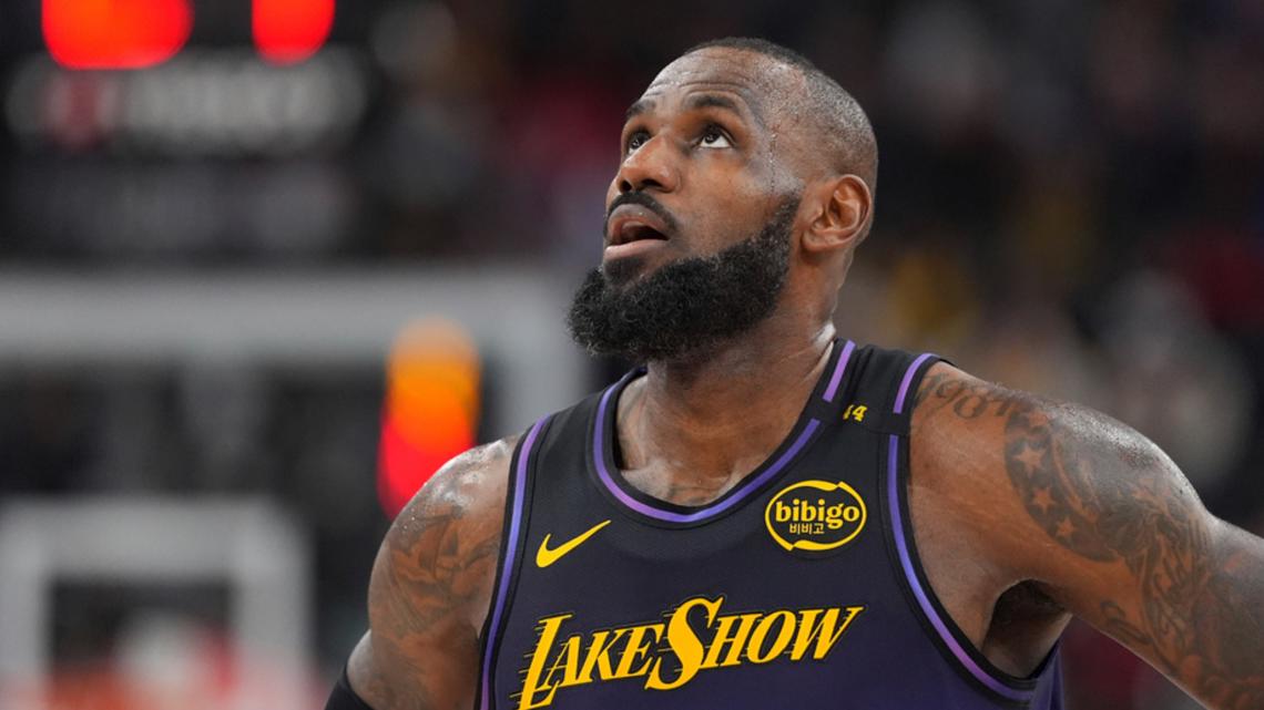 Mvp Lakers Lebron James Jersey Black LeBron James Picked For 21st