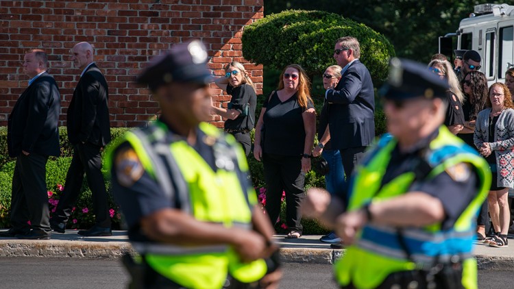 Lines of mourners form for Gabby Petito funeral home viewing
