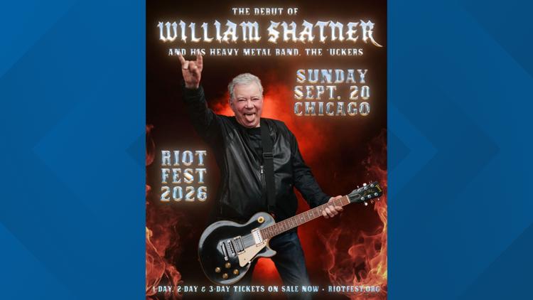 William Shatner, 95, takes the stage this weekend with his metal band