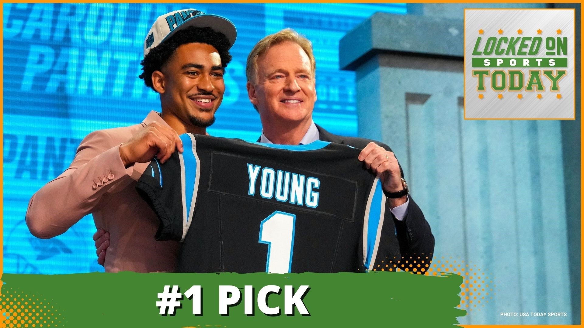 Discussing the day's top sports stories from the Panthers taking Bryce Young as the No. 1 pick in the NFL draft to a risky pick for the Colts early on.